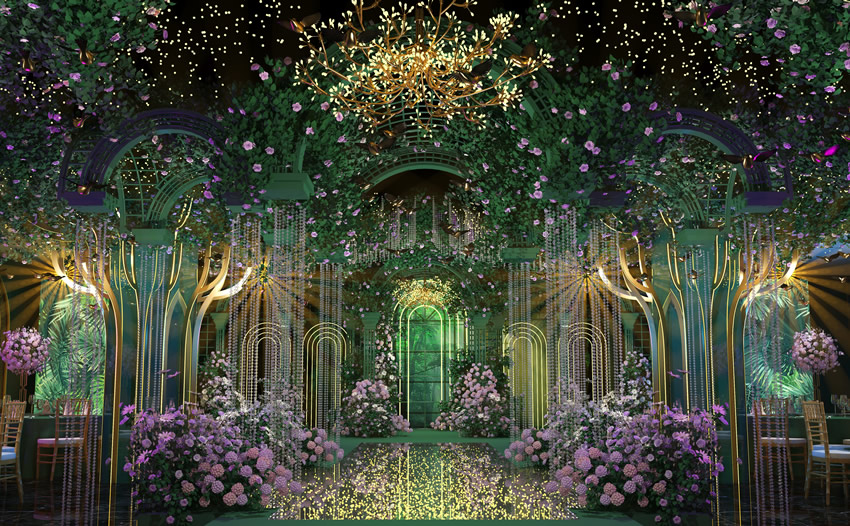 和田县奇妙森林婚礼堂效果展示